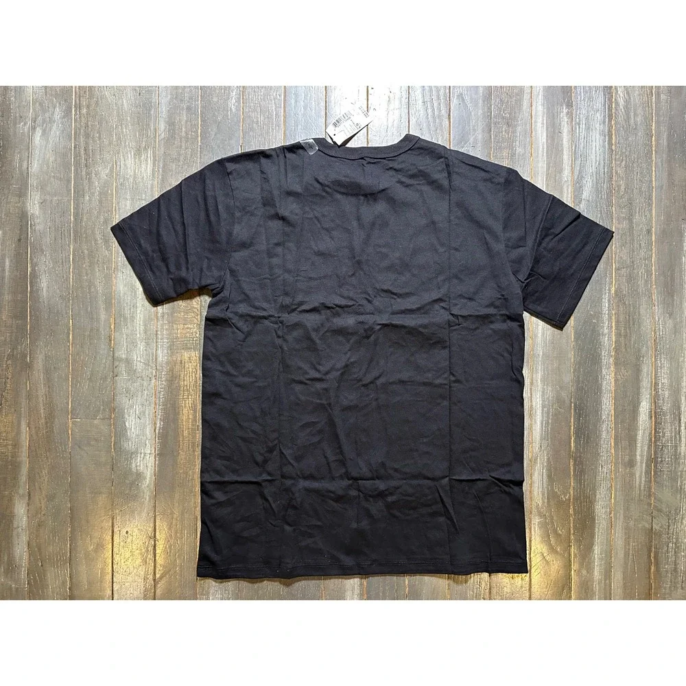 The Childrens Place Boys Black Short Sleeve Cotton Crewneck T-Shirt Size